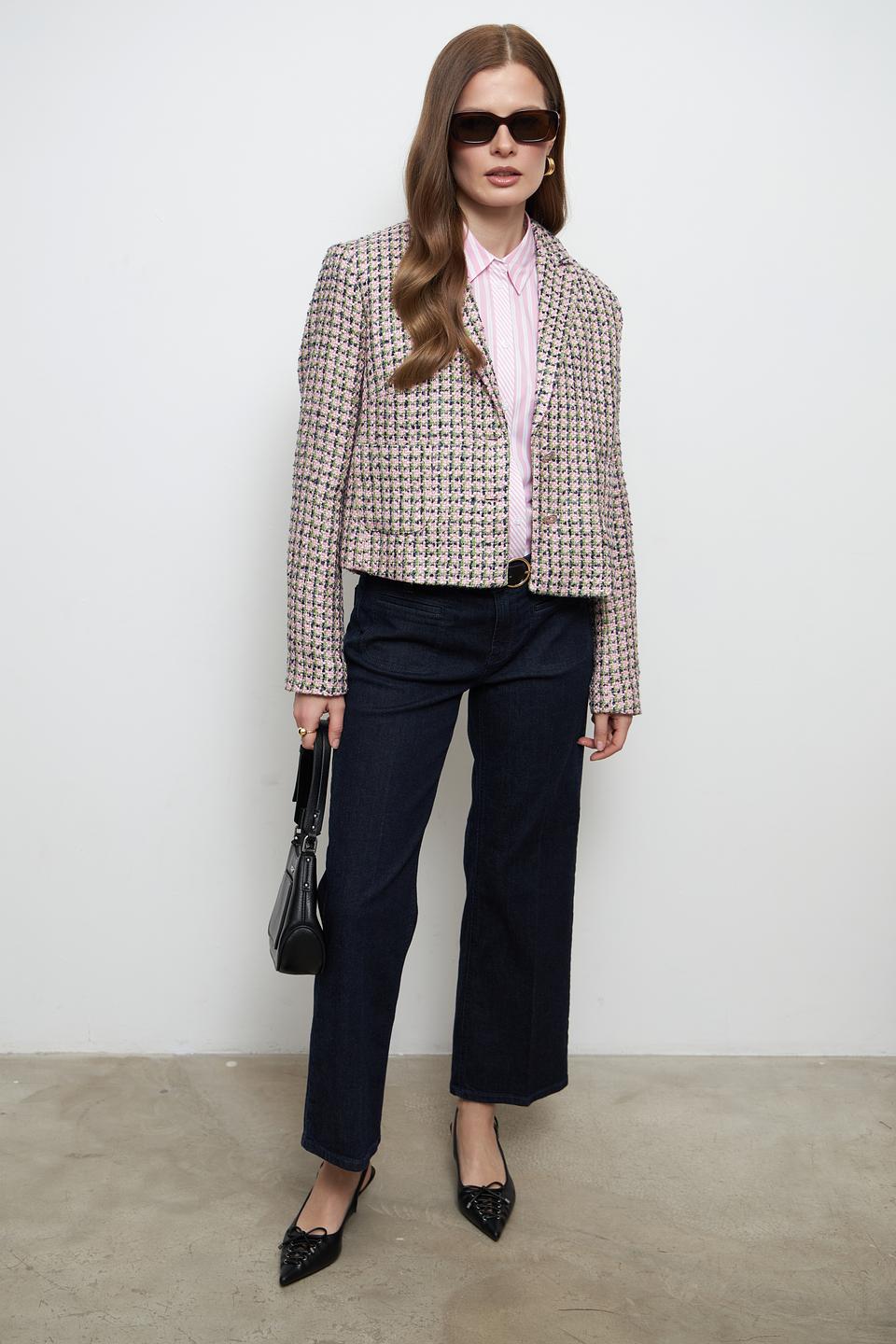 Джинсы Cambio клеш тёмно-синие