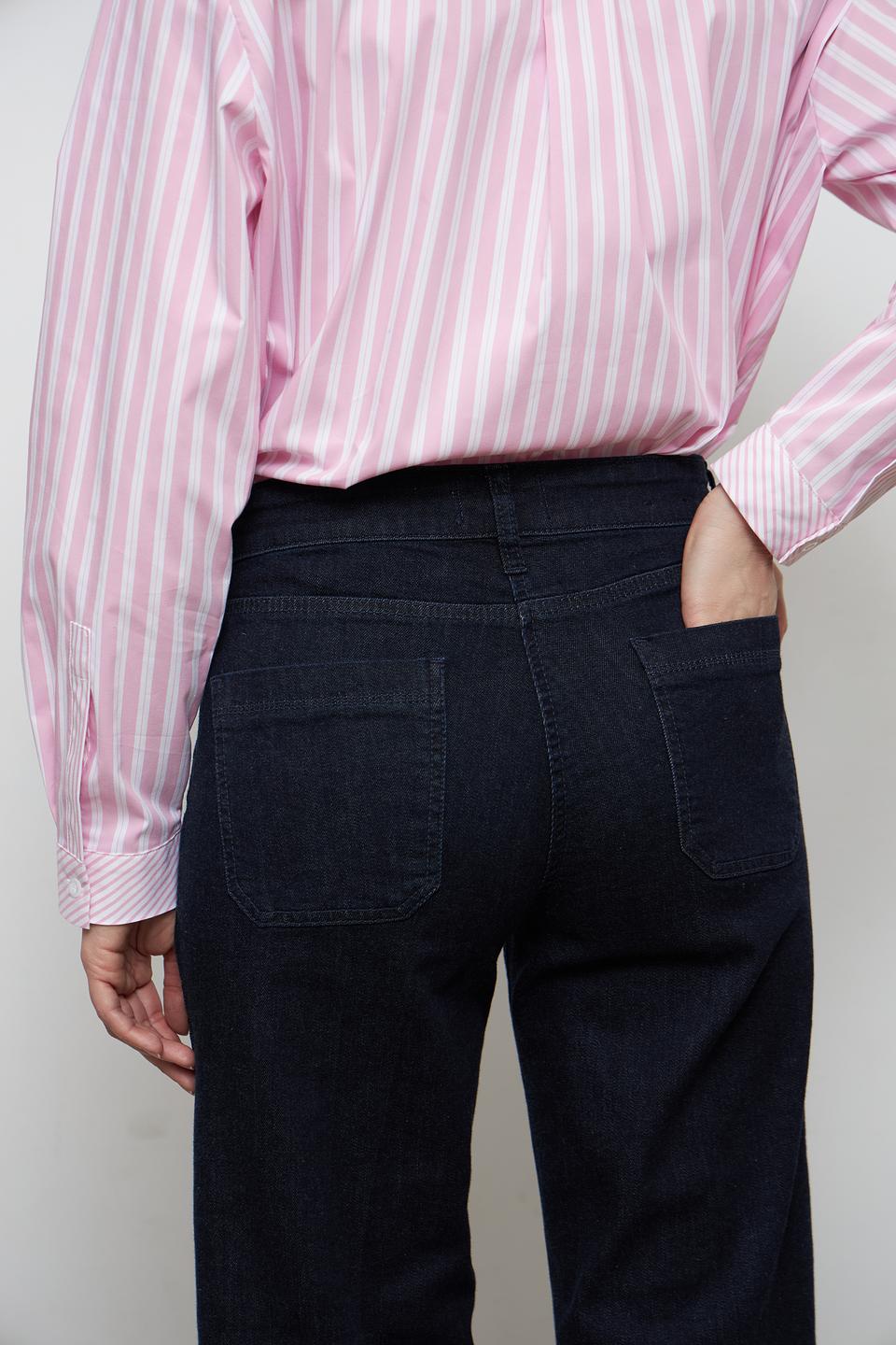 Джинсы Cambio клеш тёмно-синие