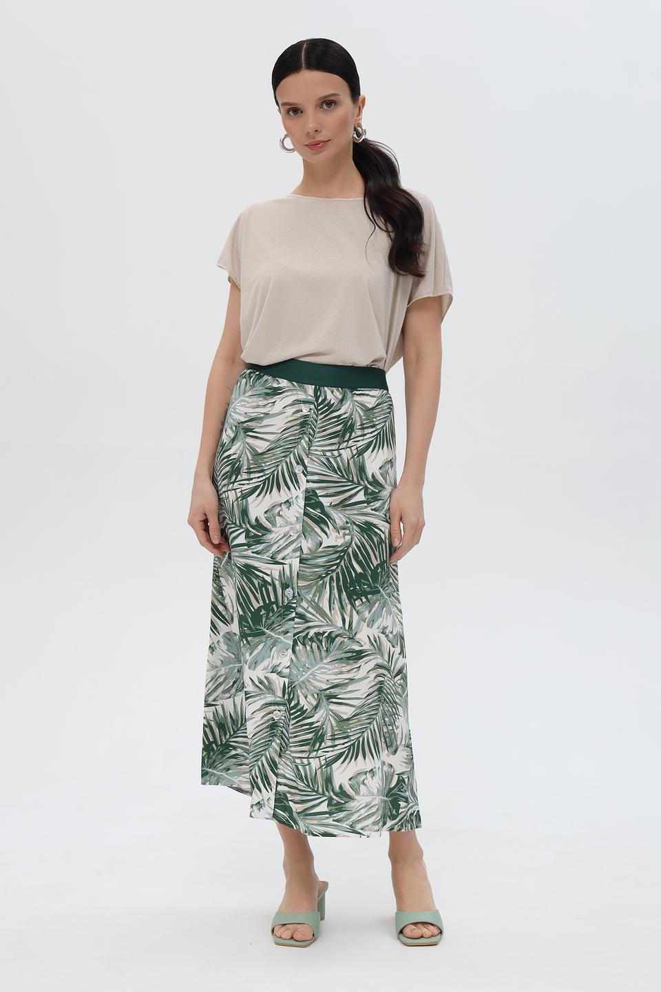 Юбка Pezzo с тропическим принтом