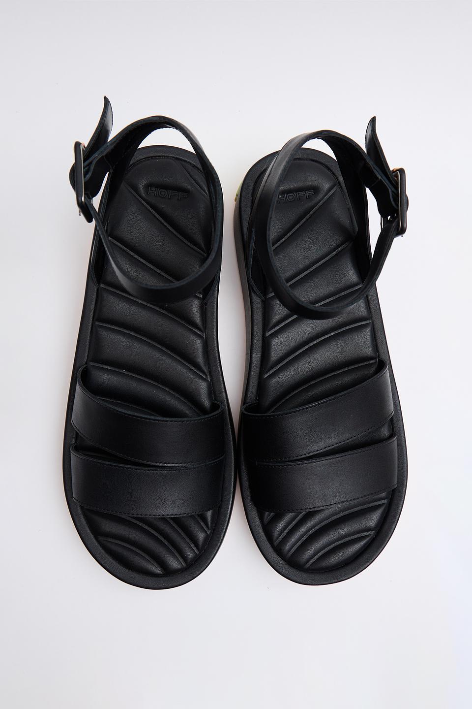 Сандалии Hoff кожаные чёрные