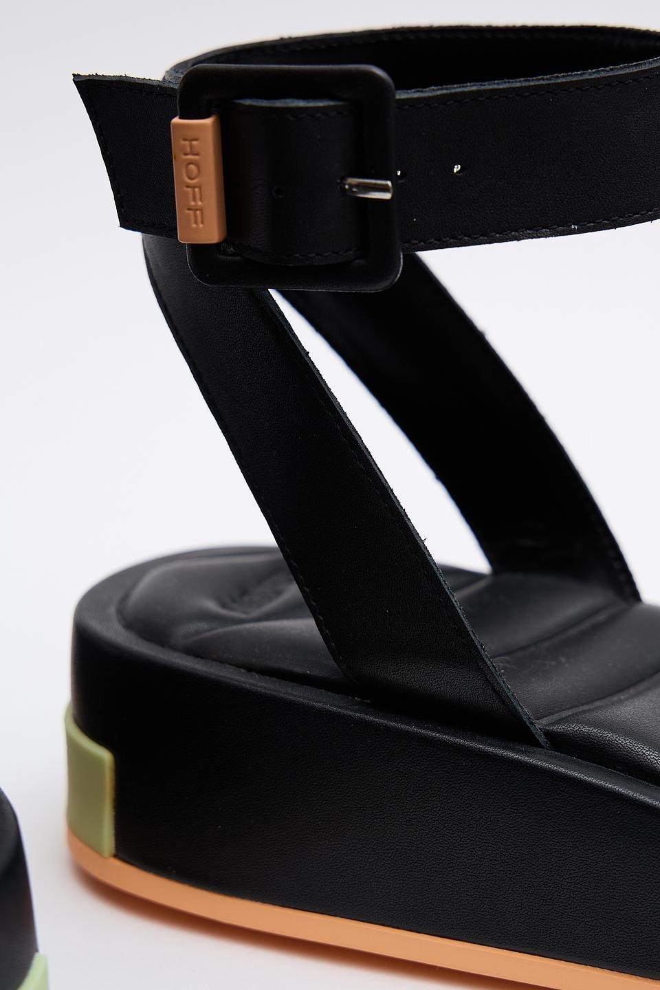 Сандалии Hoff кожаные чёрные