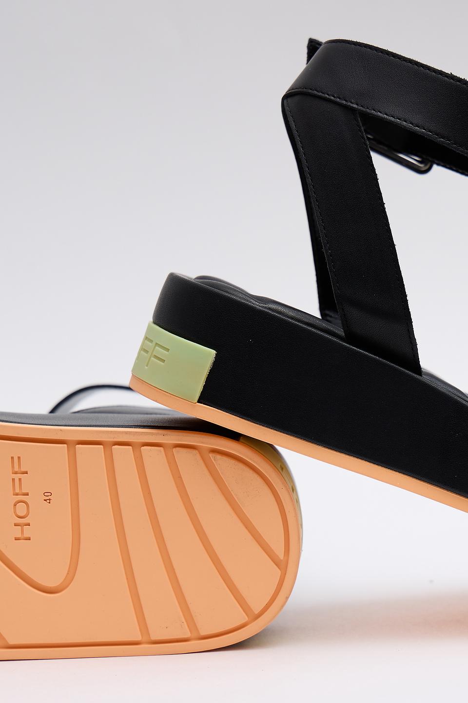 Сандалии Hoff кожаные чёрные