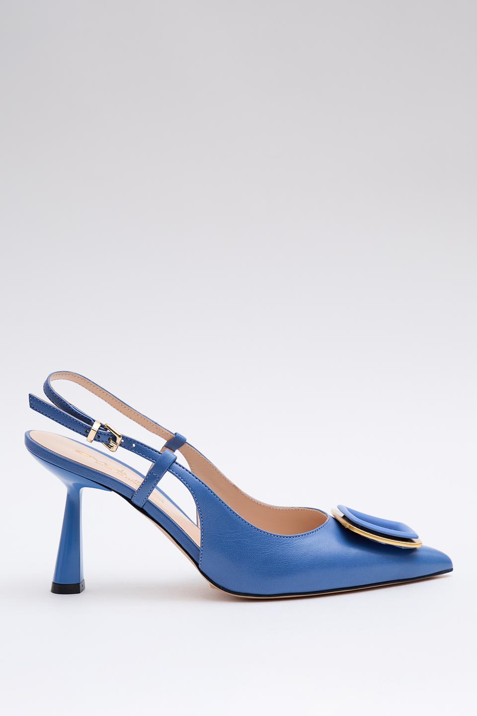 Туфли Evaluna с пряжкой синие