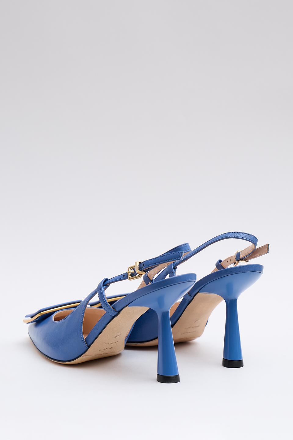 Туфли Evaluna с пряжкой синие