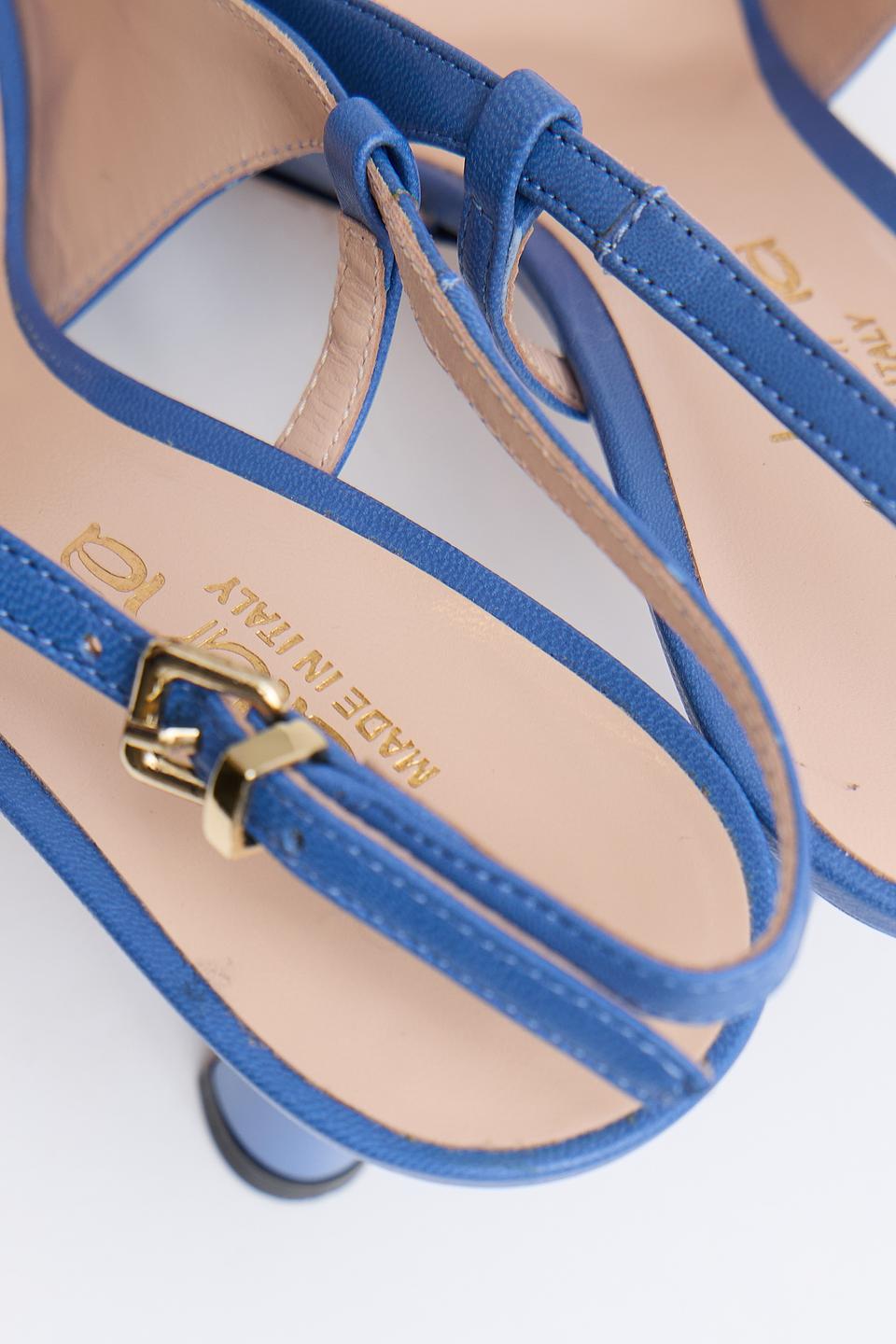 Туфли Evaluna с пряжкой синие