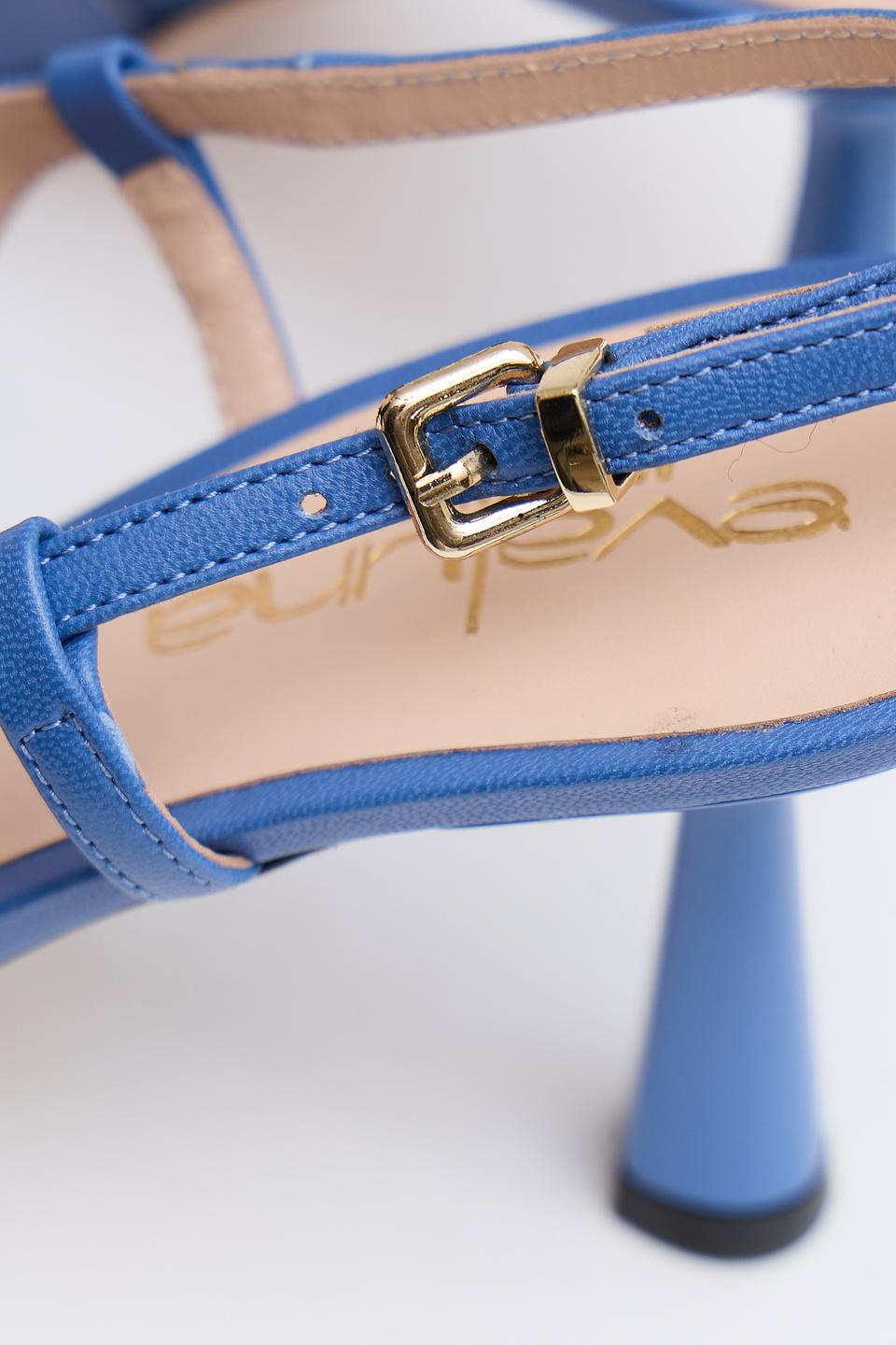 Туфли Evaluna с пряжкой синие