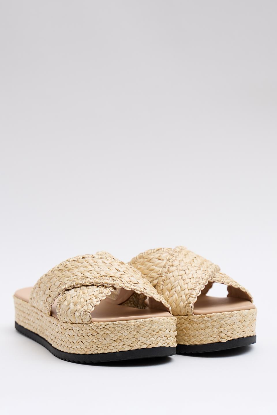 Шлепанцы Marina Rinaldi плетеная солома