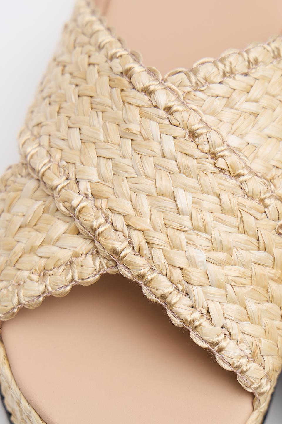 Шлепанцы Marina Rinaldi плетеная солома