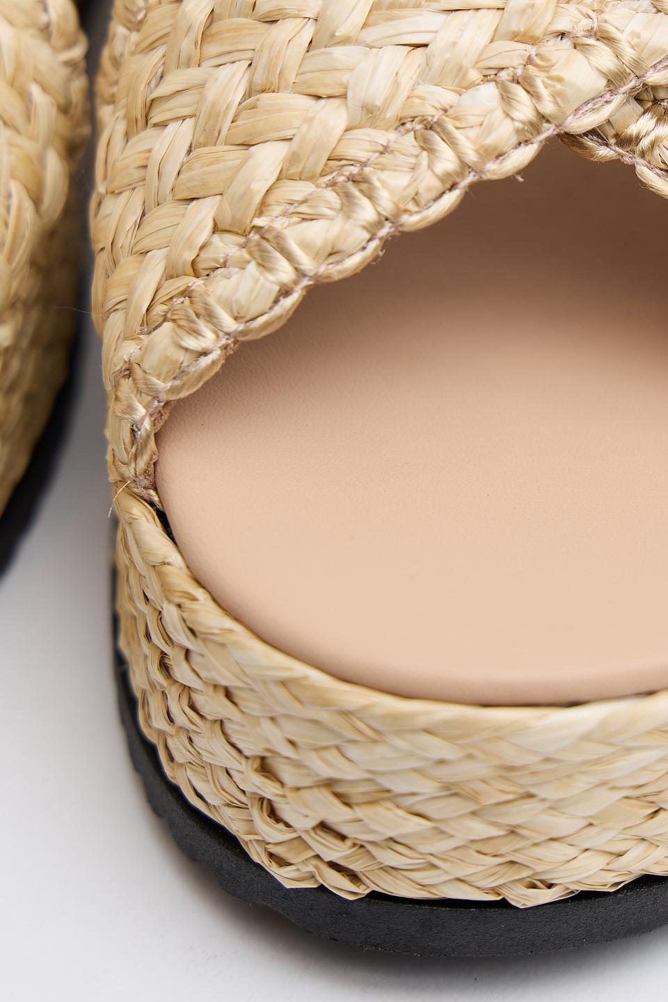 Шлепанцы Marina Rinaldi плетеная солома