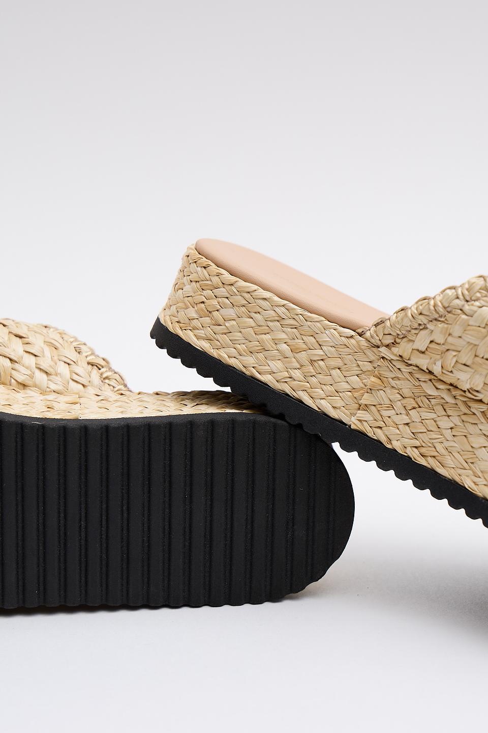 Шлепанцы Marina Rinaldi плетеная солома