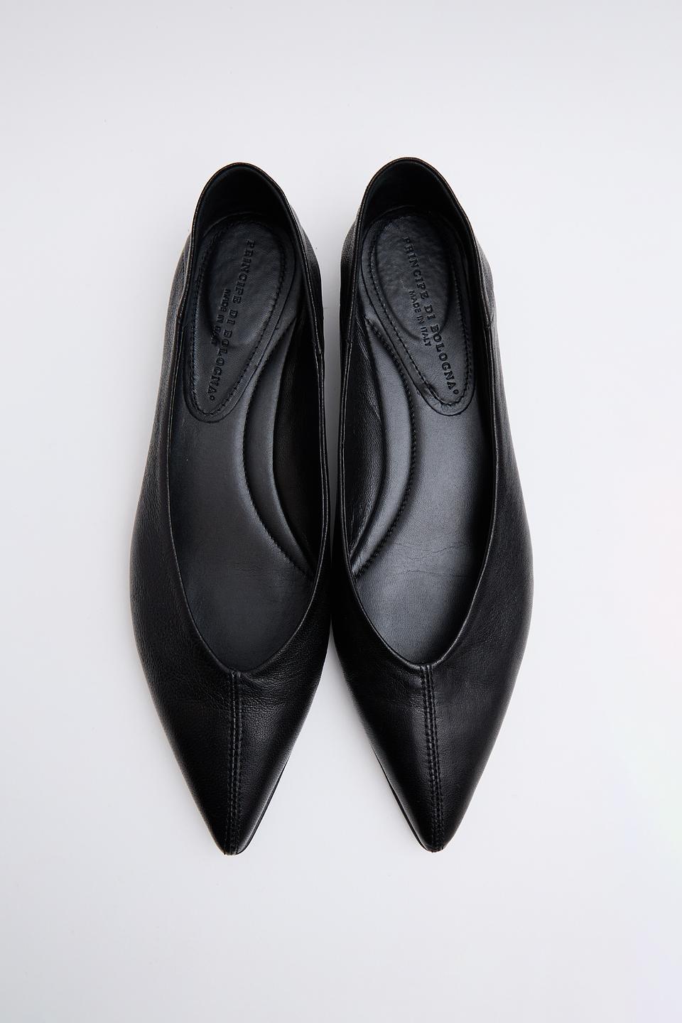 Балетки Principe Di Bologna чёрные