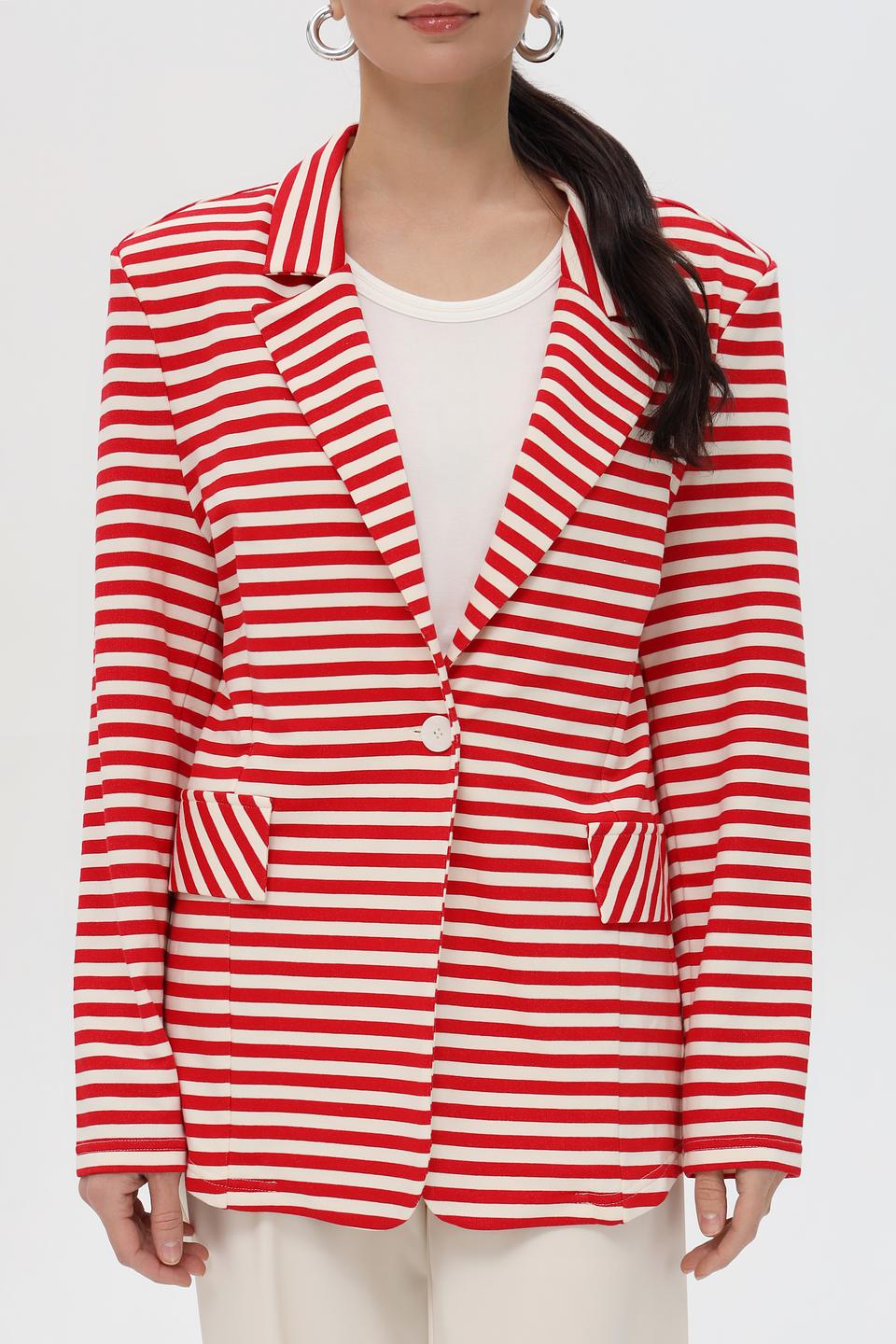 Жакет Pezzo в полоску красный