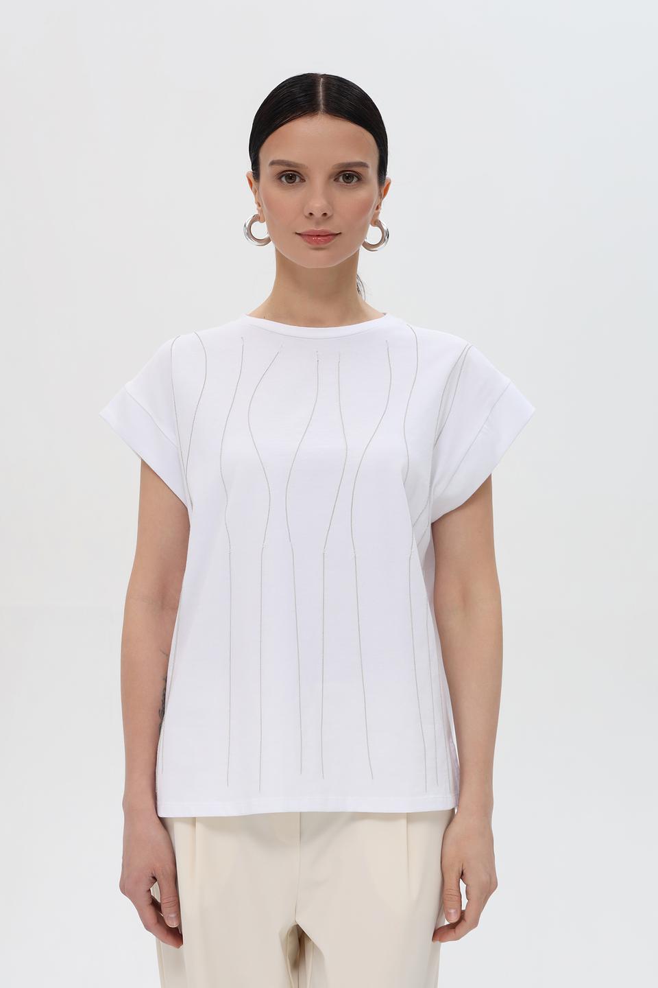 Футболка Pezzo с вертикальной фактурой