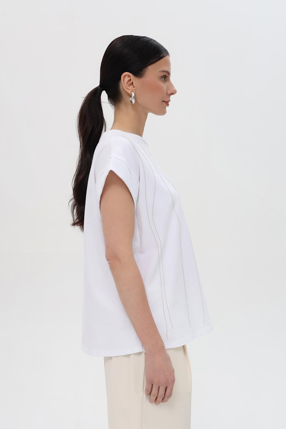 Футболка Pezzo с вертикальной фактурой