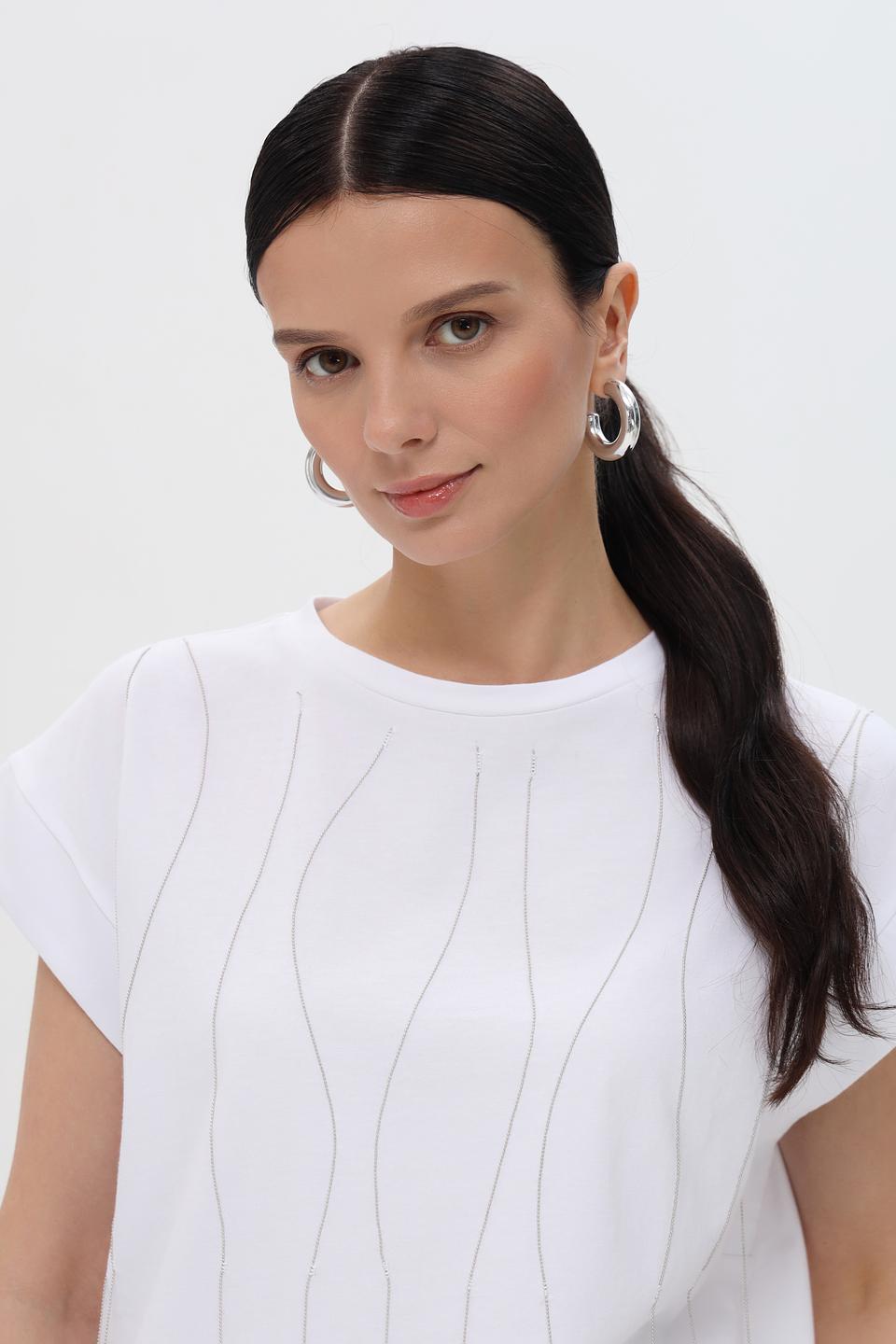 Футболка Pezzo с вертикальной фактурой