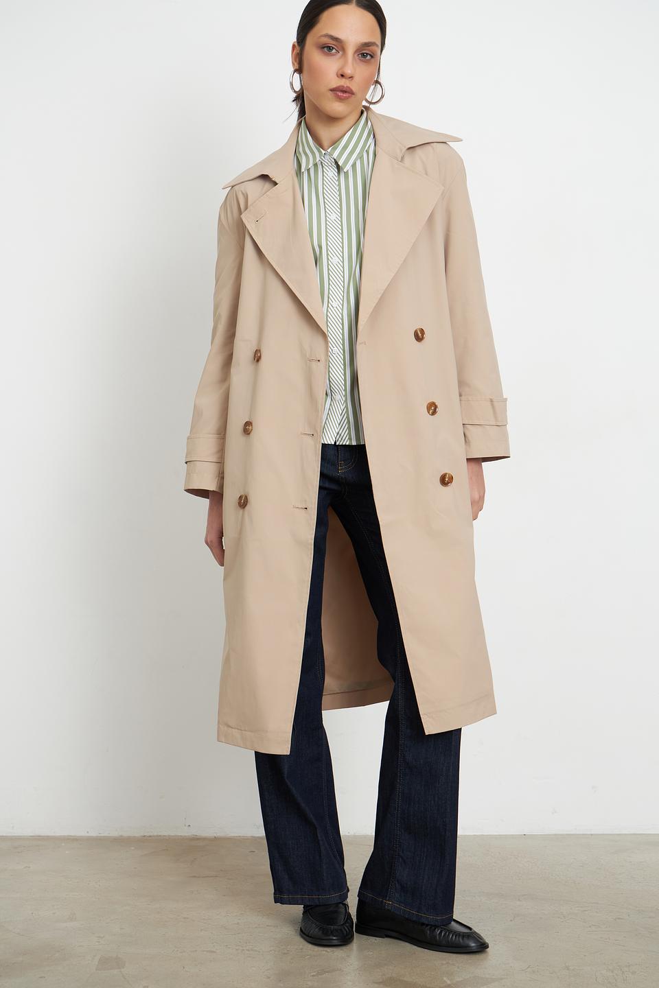 Плащ Pezzo бежевый