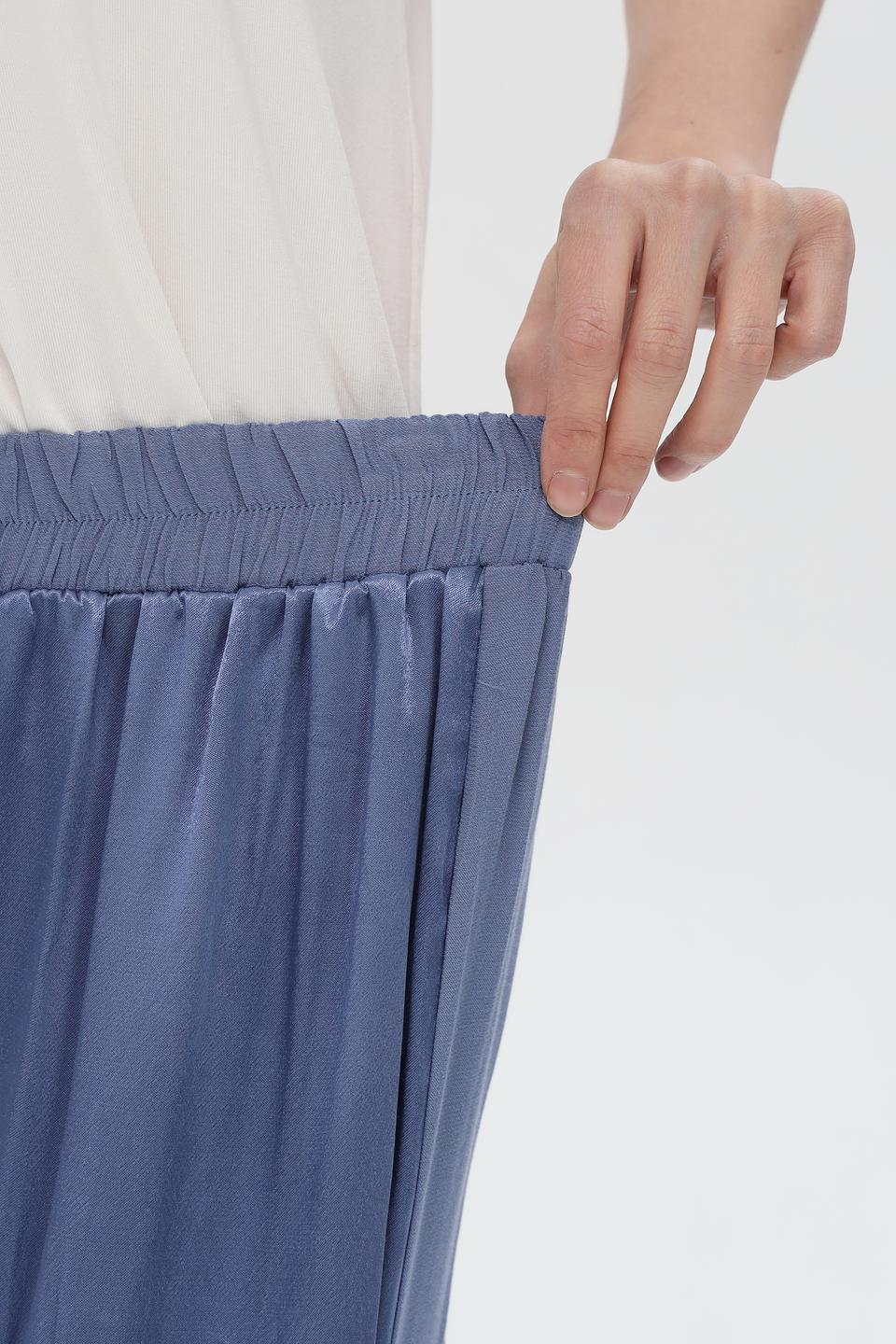 Брюки Pezzo атласные голубые