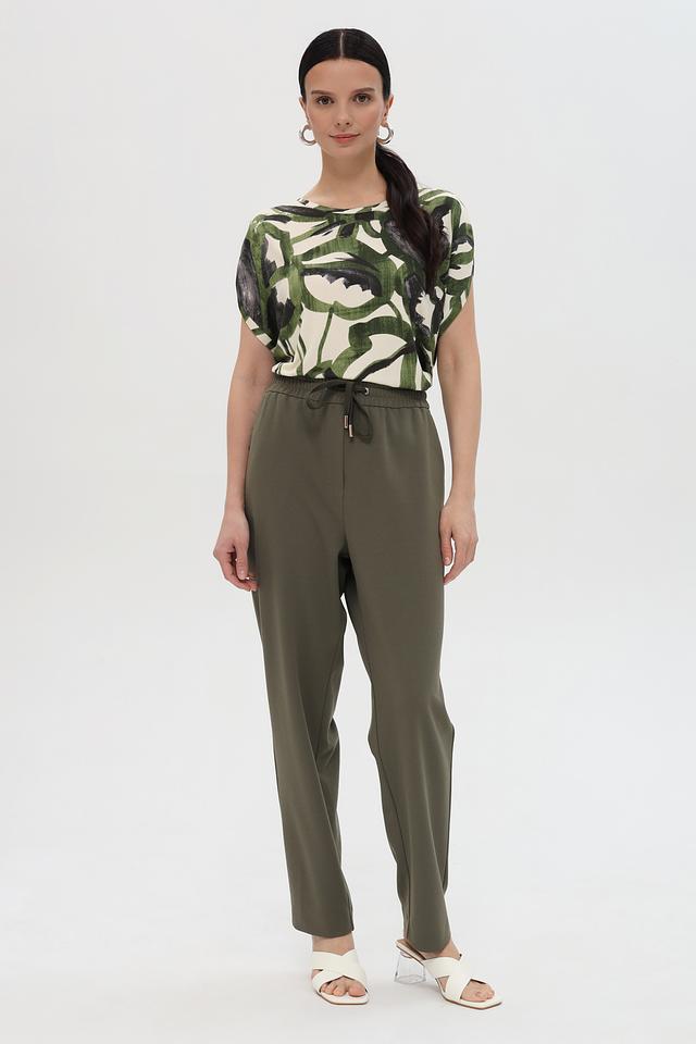 Брюки Pezzo хаки с завязками