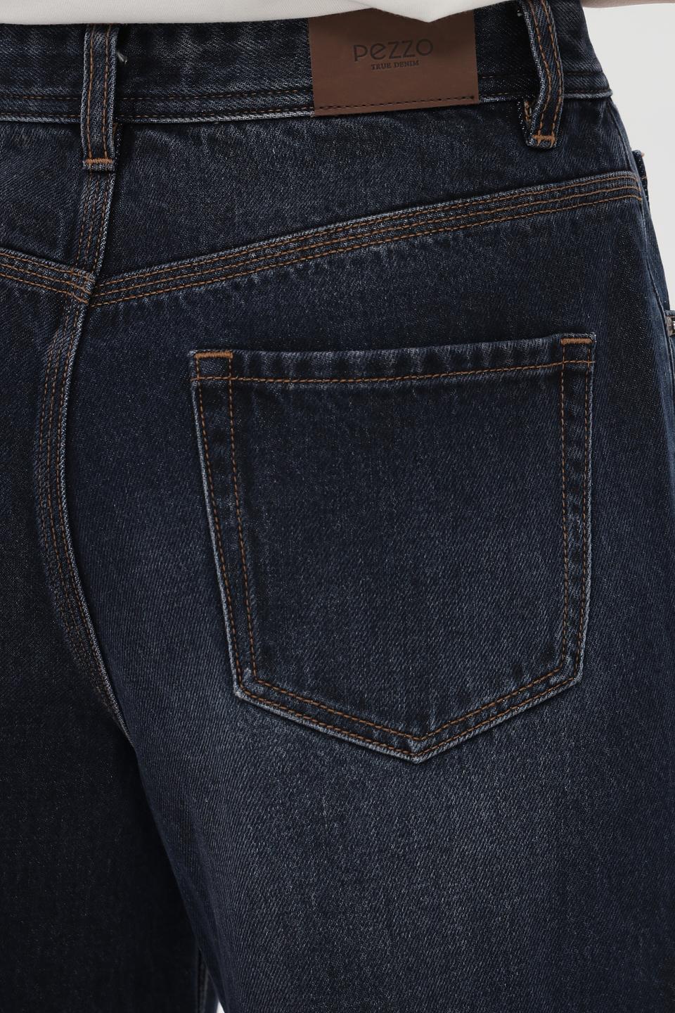 Джинсы Pezzo широкие тёмно-синие