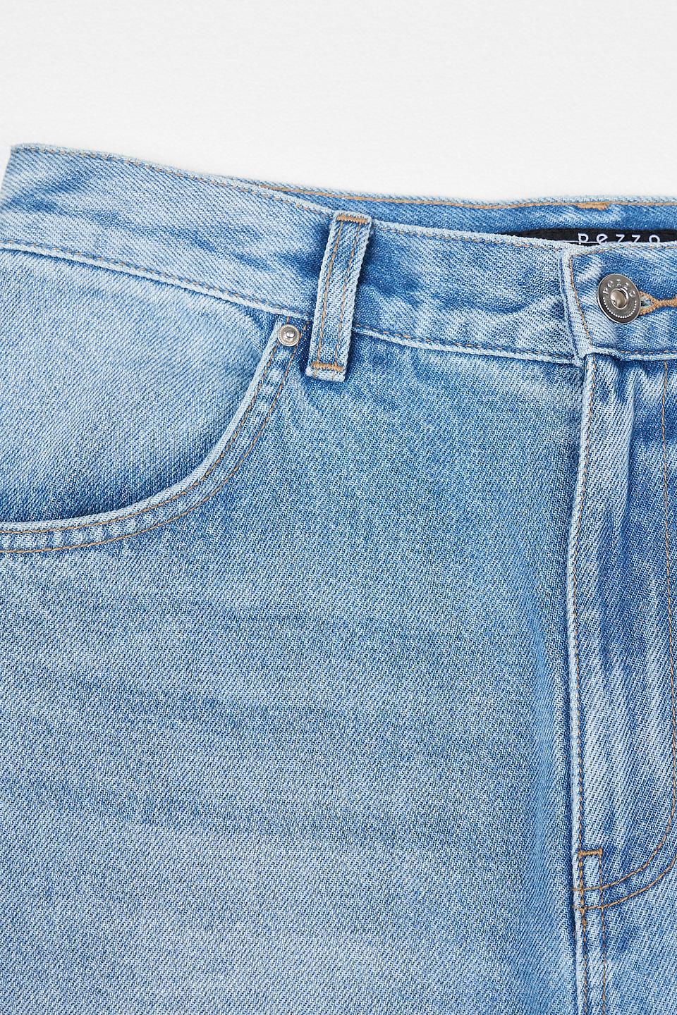 Джинсы Pezzo с вышивкой голубые