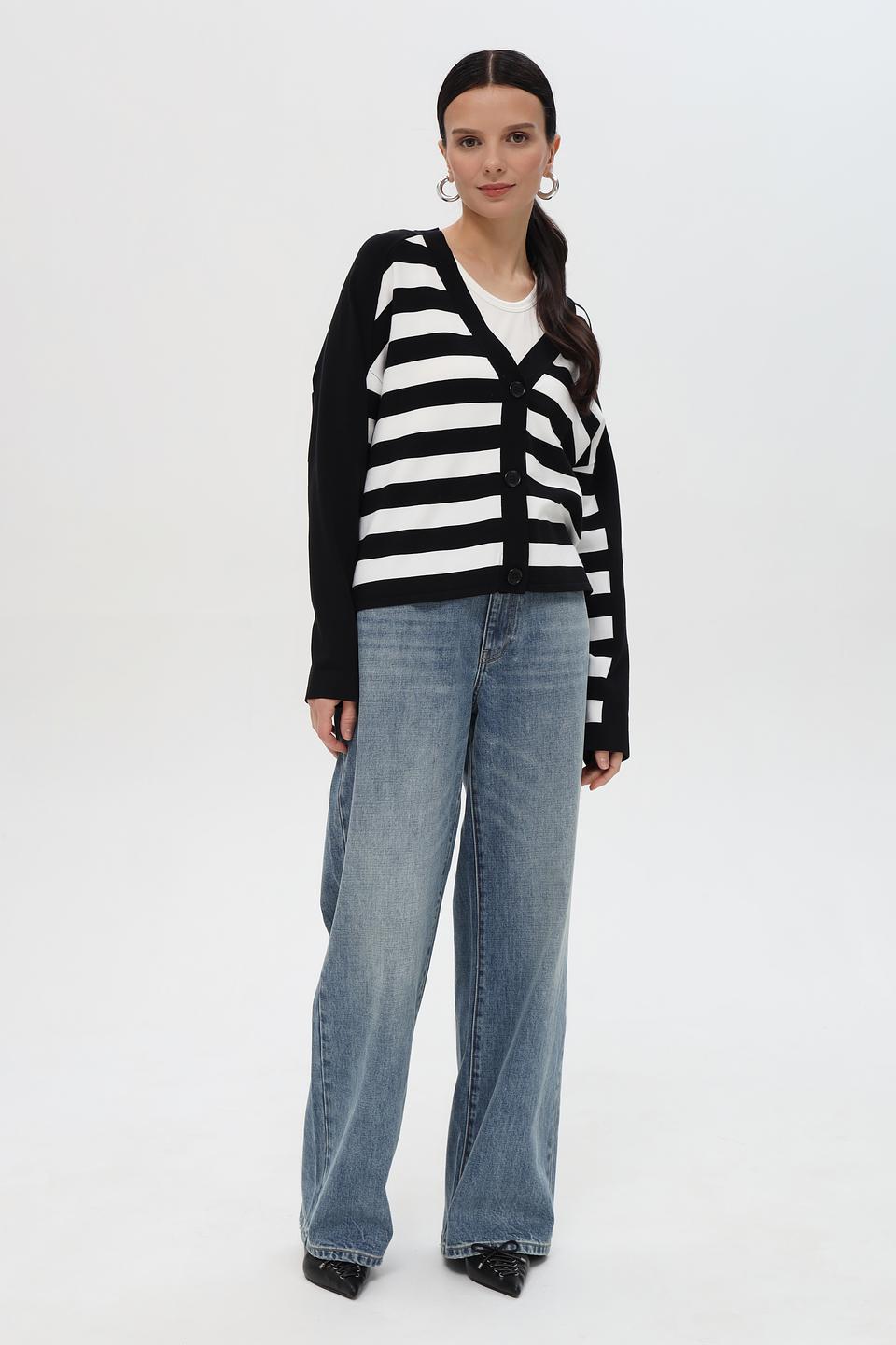 Джинсы Pezzo широкого кроя голубые