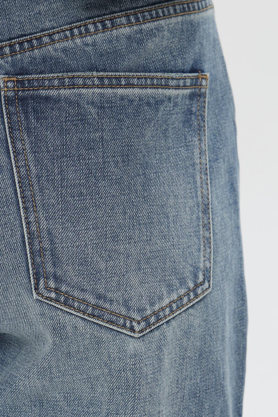 Джинсы Pezzo широкого кроя голубые