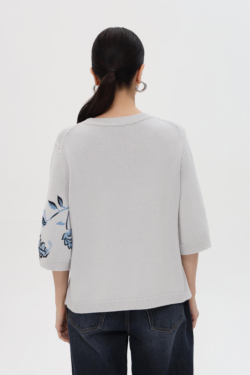 Пуловер Pezzo с цветочным принтом