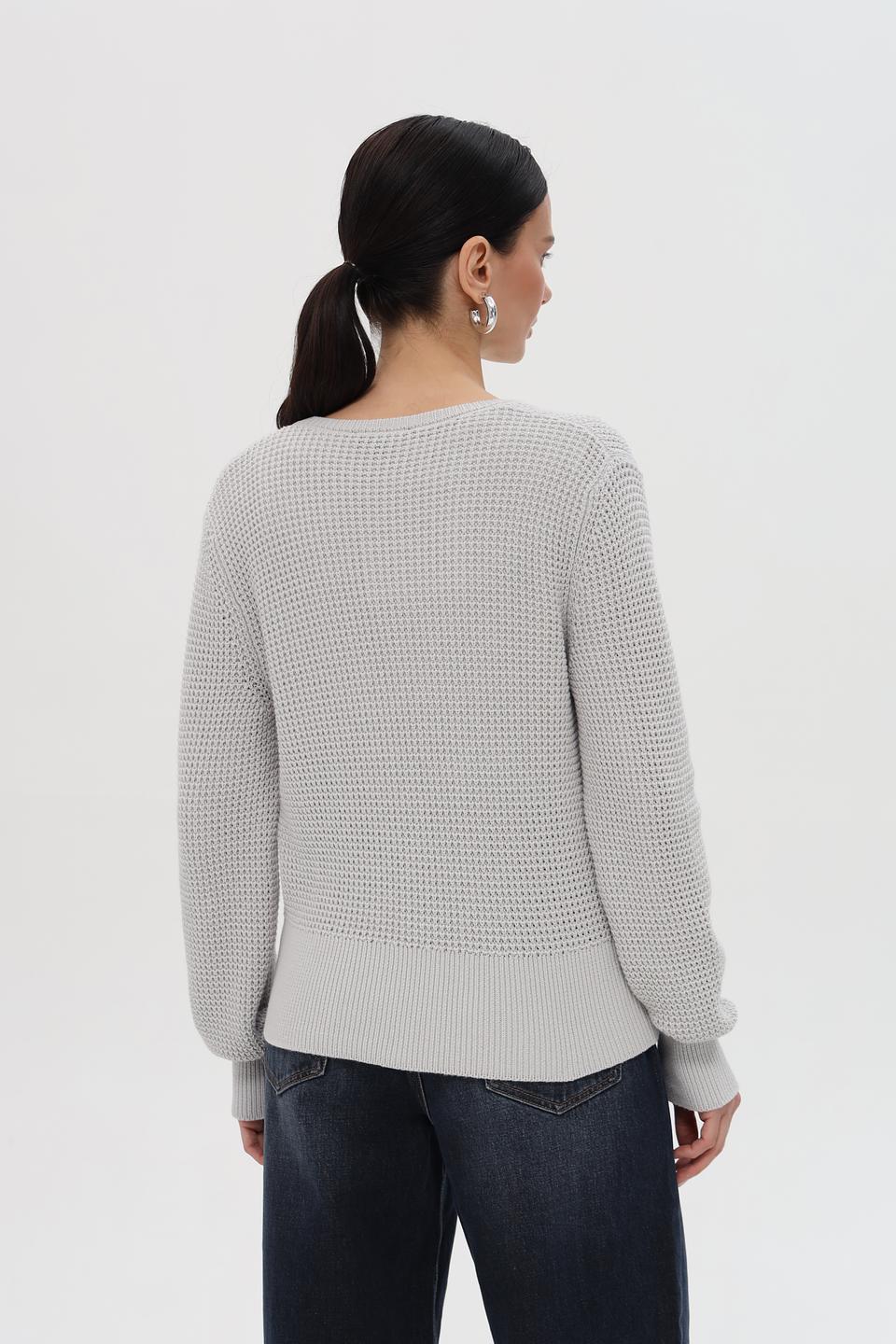 Жакет Pezzo вязаный серый