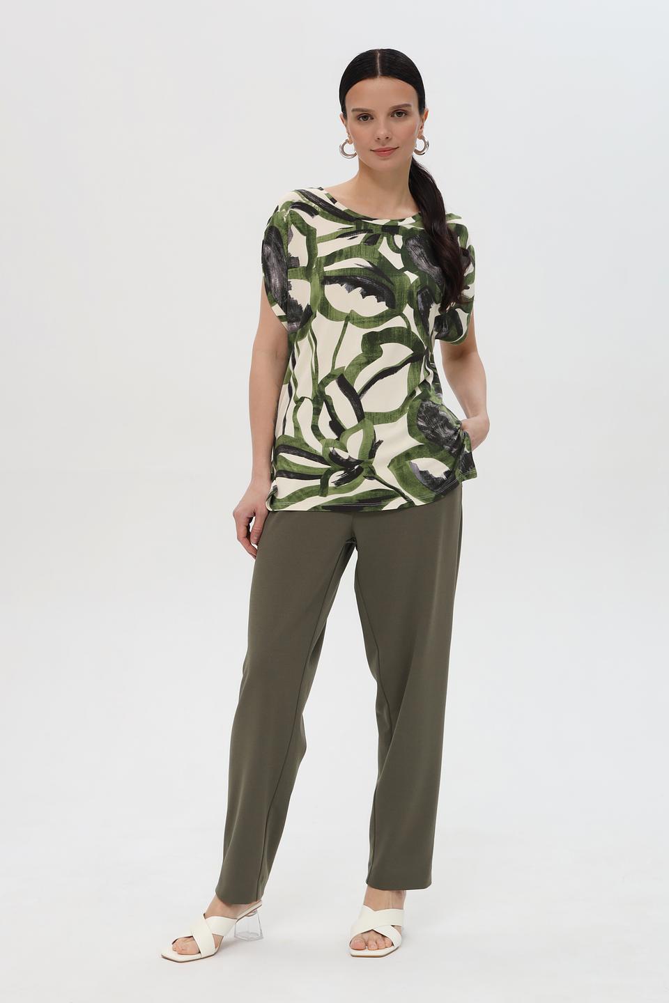 Футболка Pezzo с тропическим принтом