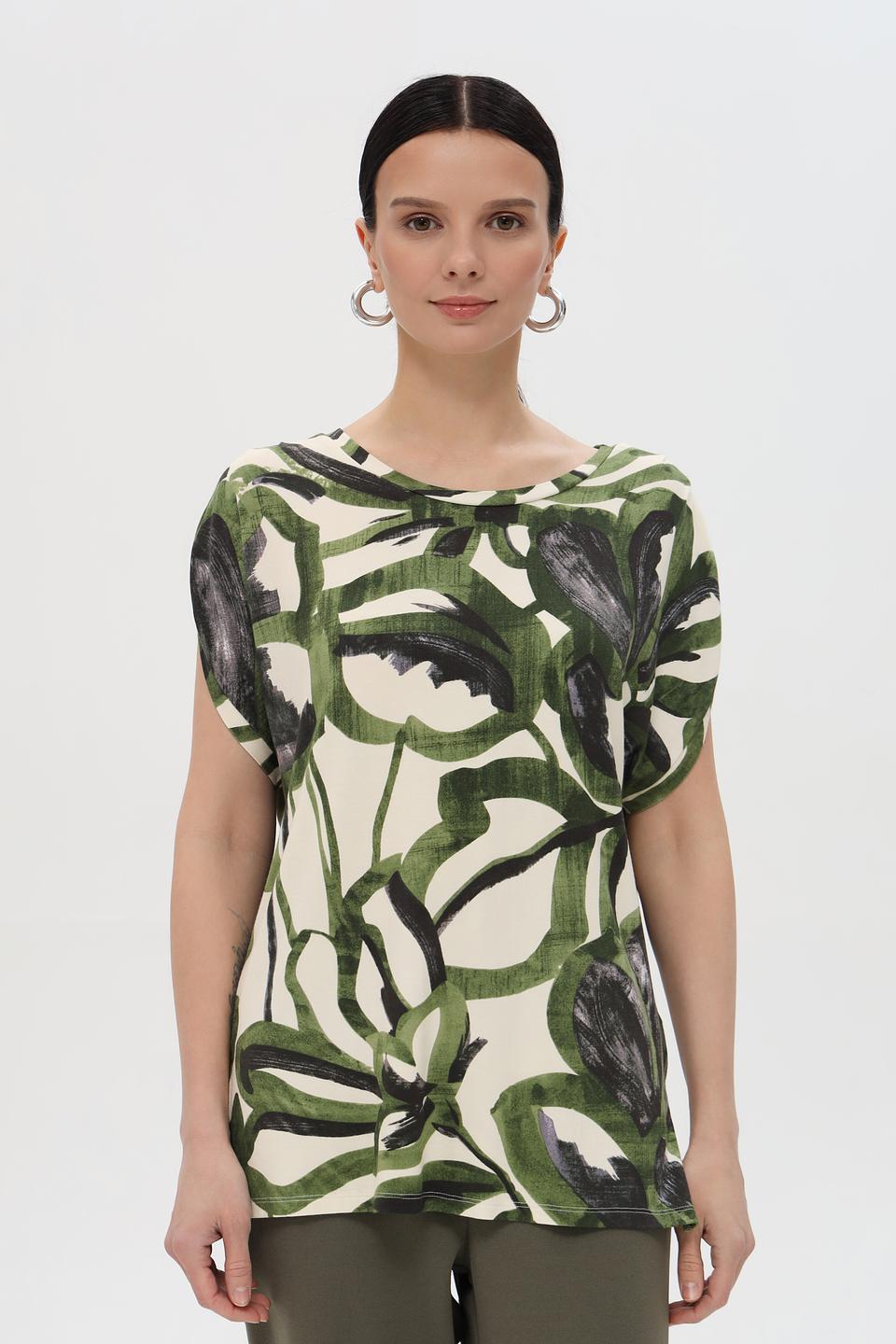 Футболка Pezzo с тропическим принтом