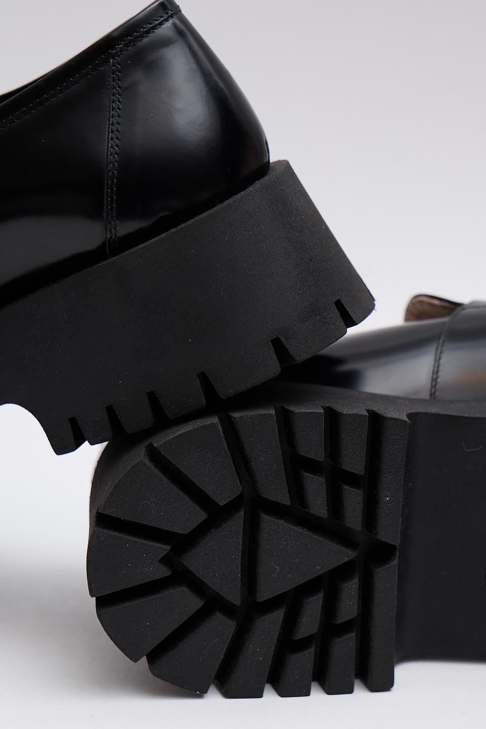 Лоферы Marina Rinaldi чёрные на платформе