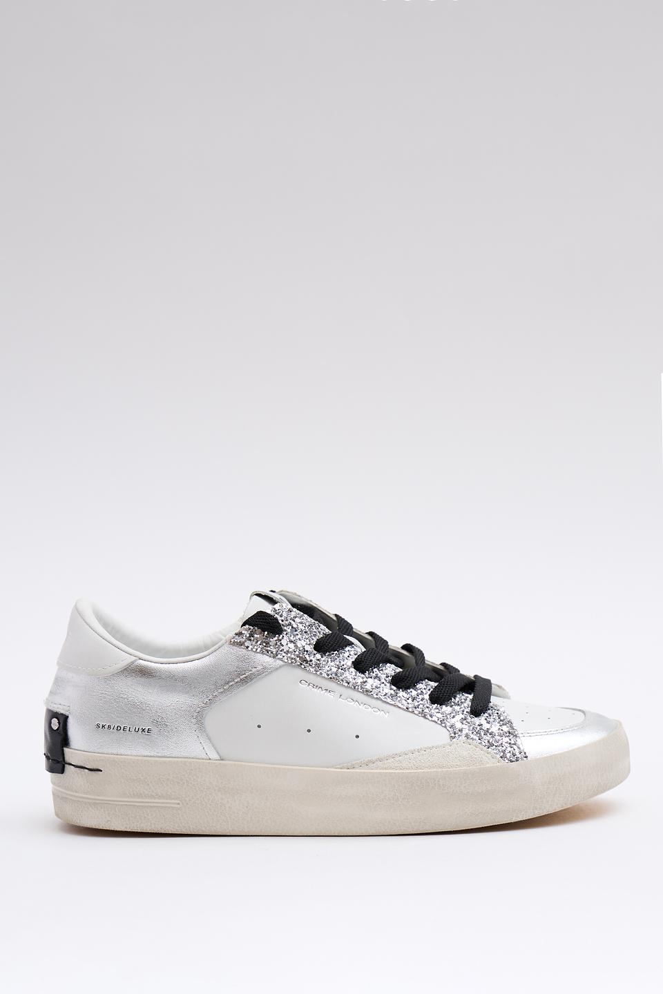 Кроссовки Crime London серебристые