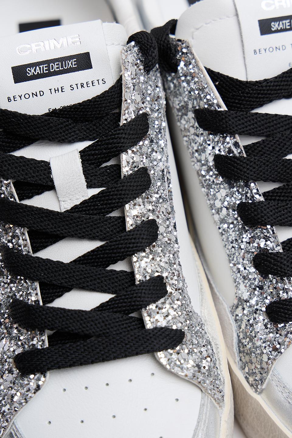 Кроссовки Crime London серебристые