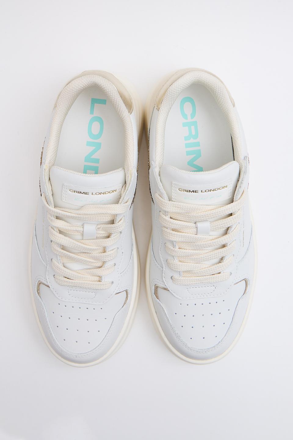 Кроссовки Crime London с глиттером