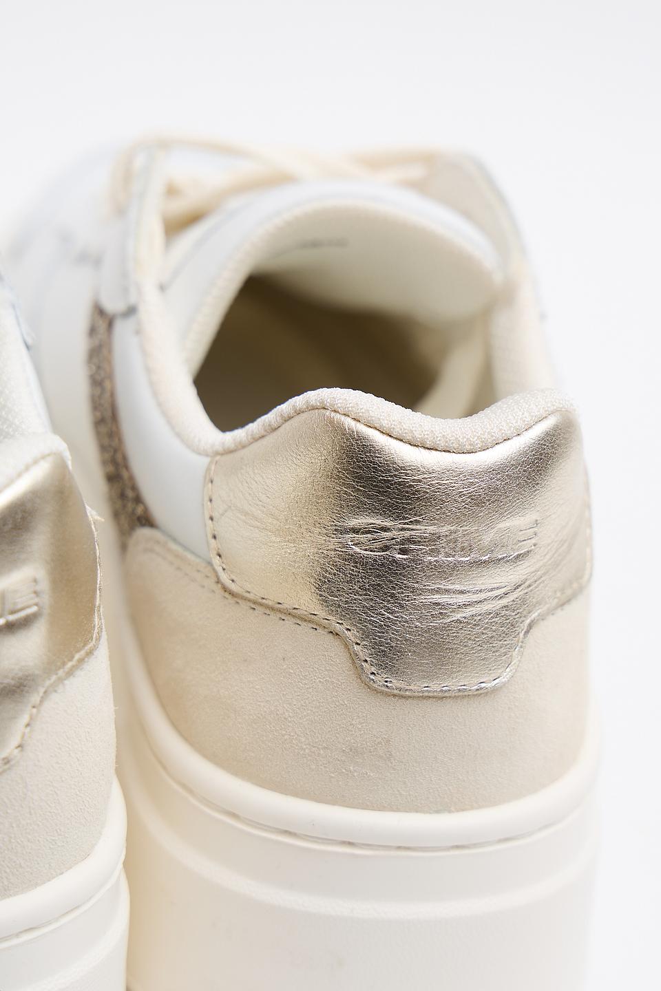 Кроссовки Crime London с глиттером