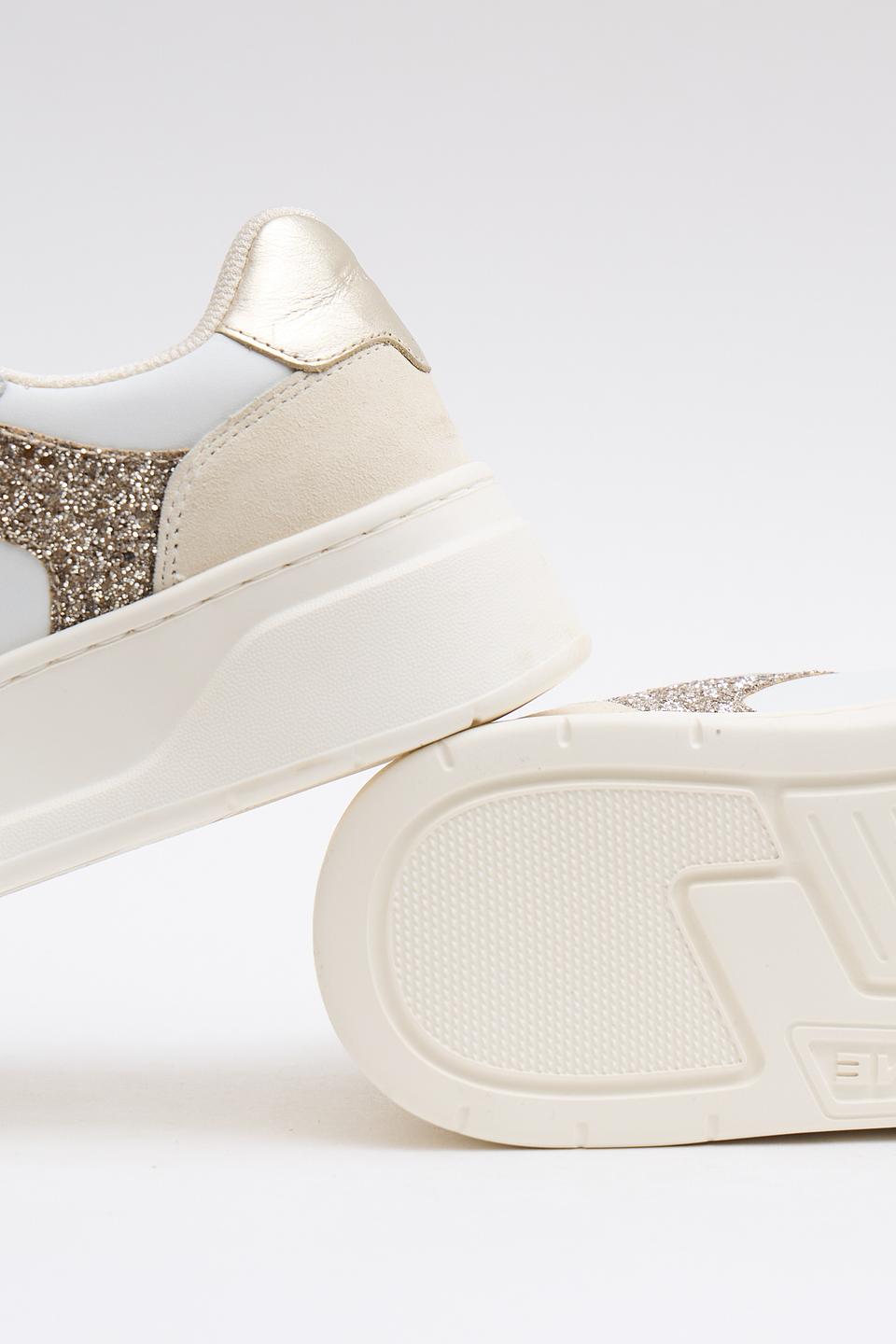 Кроссовки Crime London с глиттером