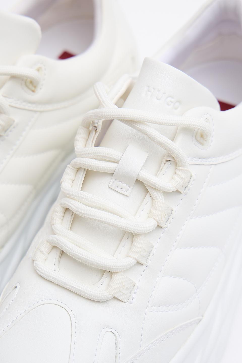 Кроссовки Hugo стеганые белые