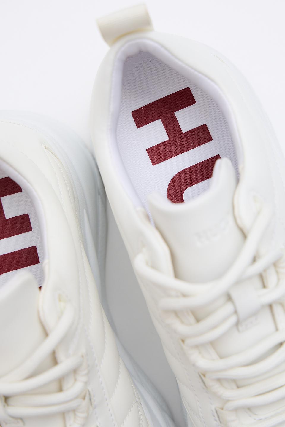 Кроссовки Hugo стеганые белые