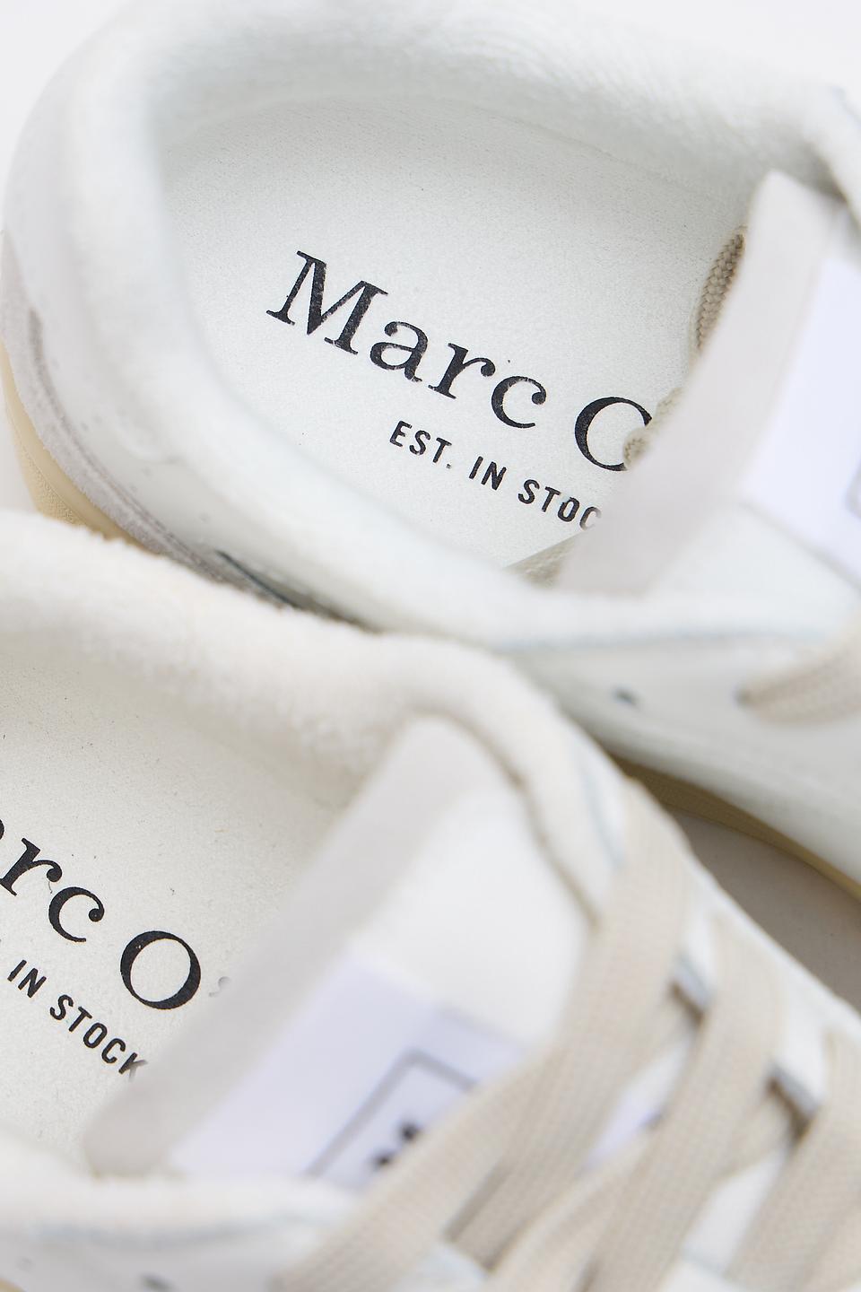 Кроссовки Marc O Polo ACC белые с замшевыми вставками