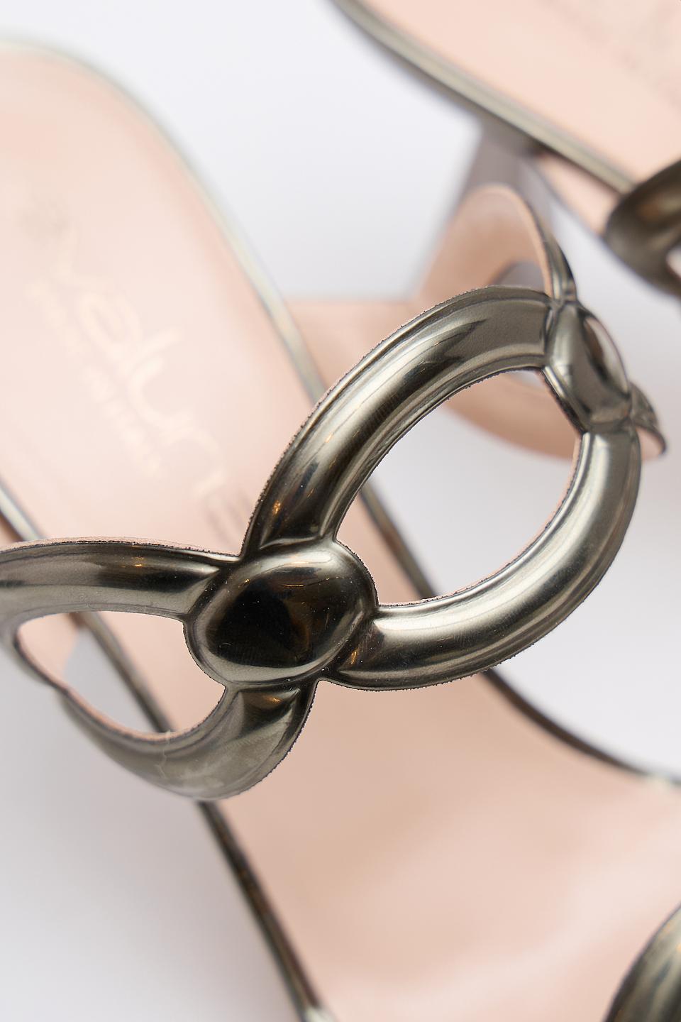 Босоножки Evaluna с узлами оливковые