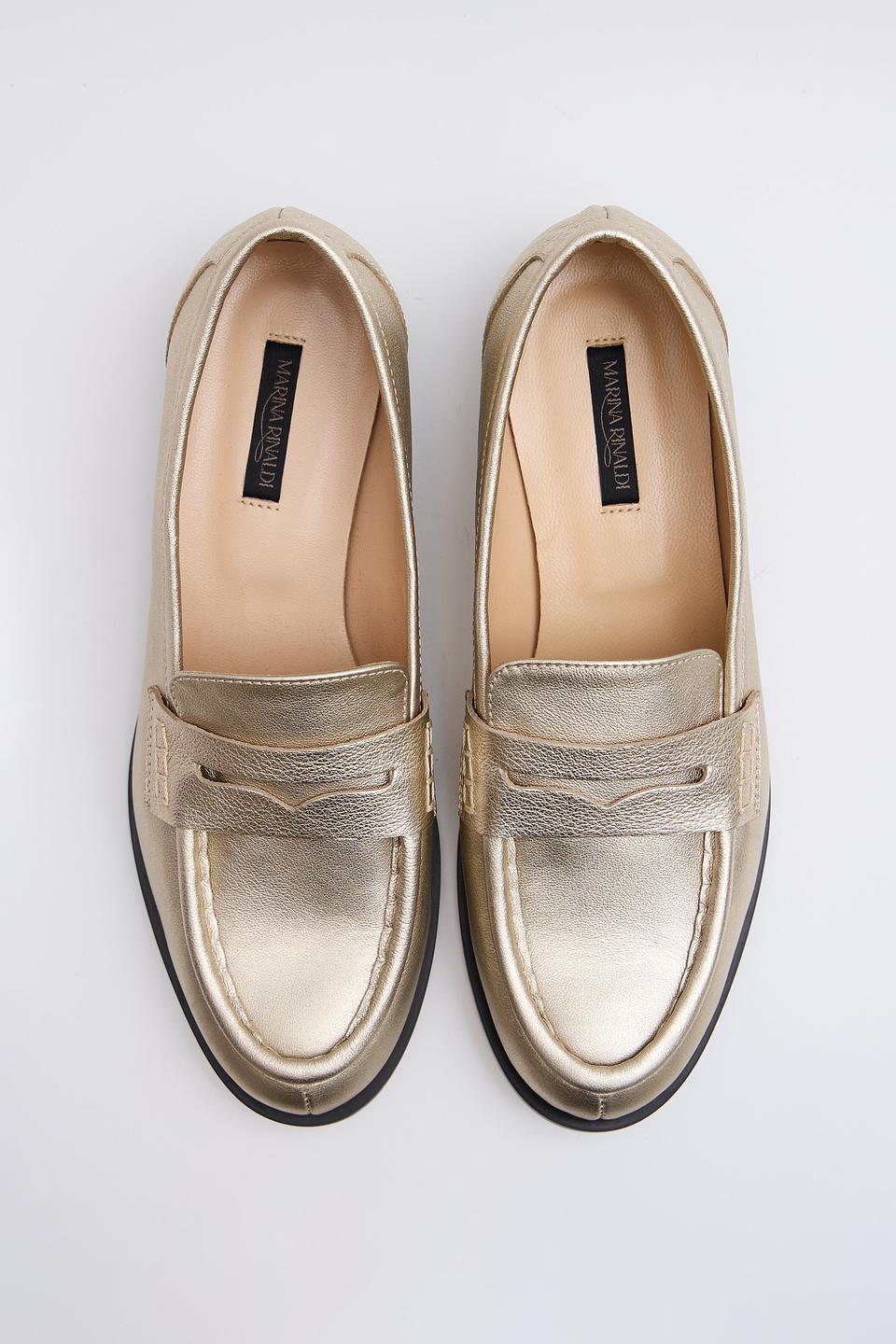Лоферы Marina Rinaldi Sport золотистые