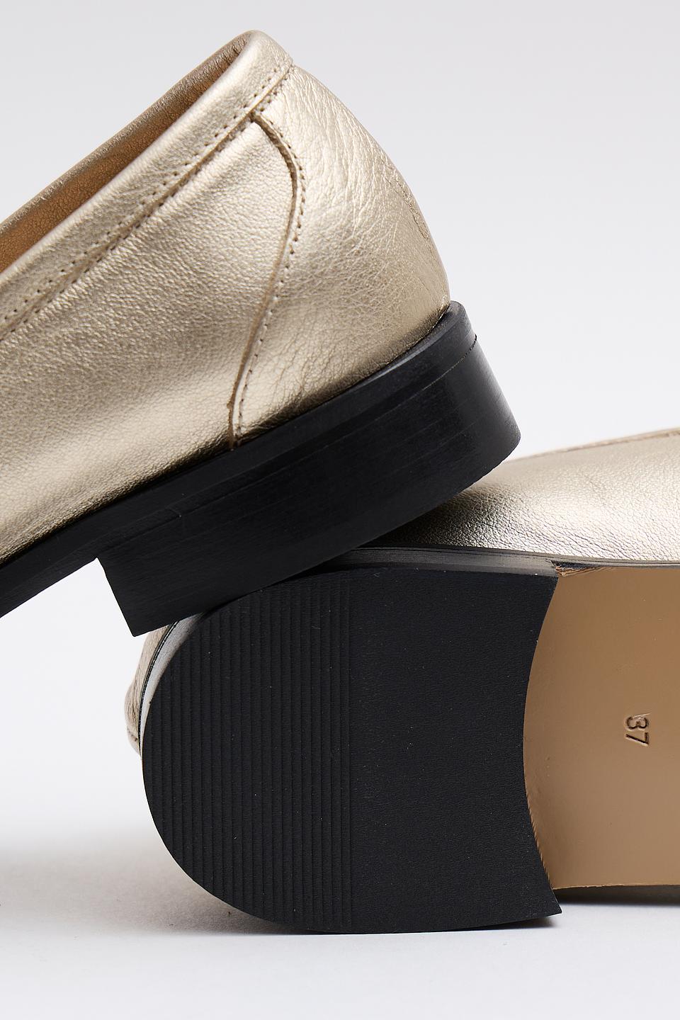 Лоферы Marina Rinaldi Sport золотистые