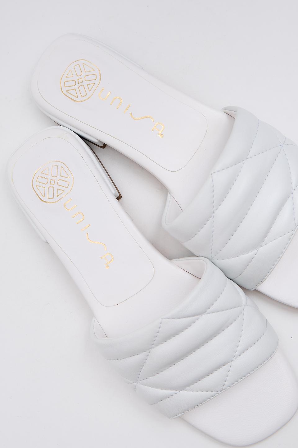 Слайдеры Unisa стеганые белые