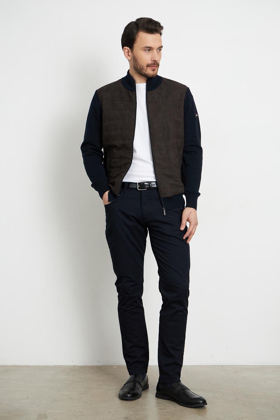 Кардиган Bugatti комбинированный тёмно-синий