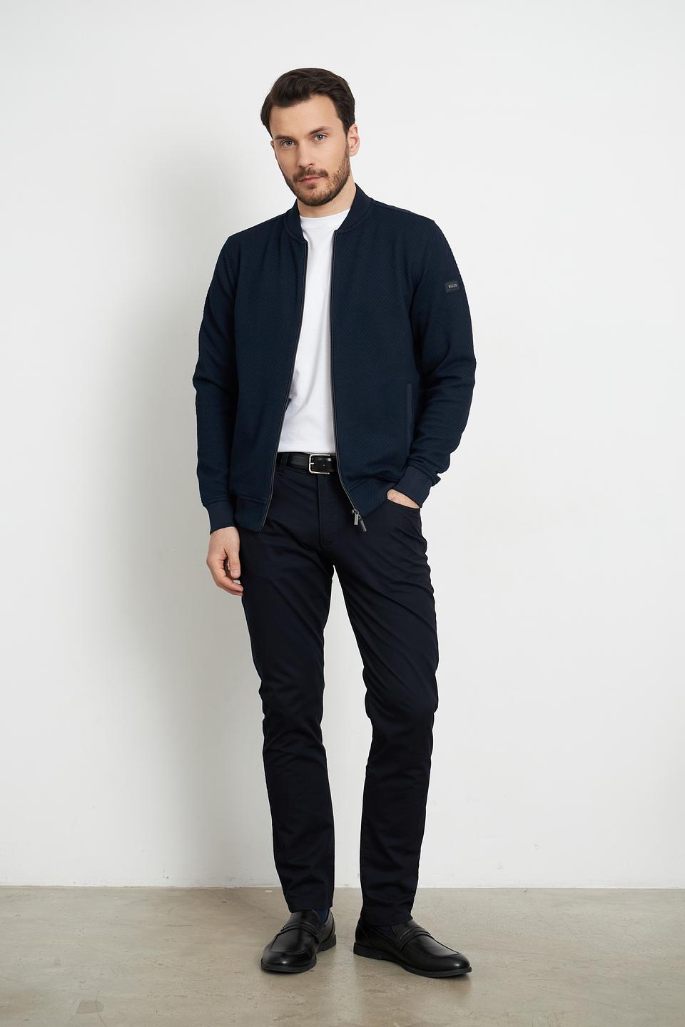 Кардиган Bugatti стеганый темно-синий