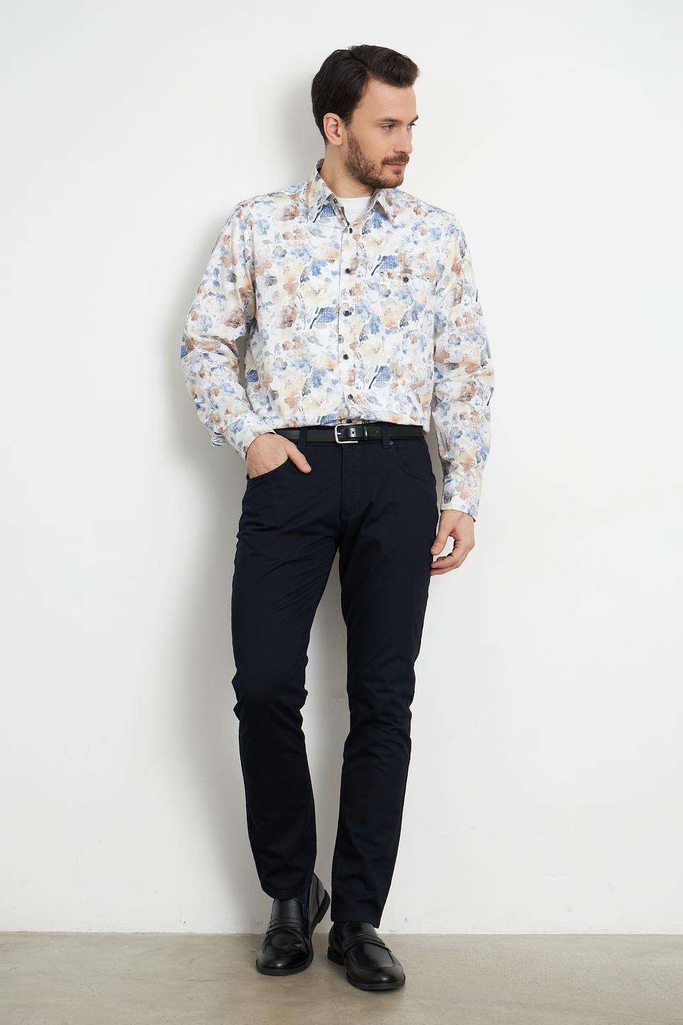 Рубашка Casa Moda с цветочным принтом