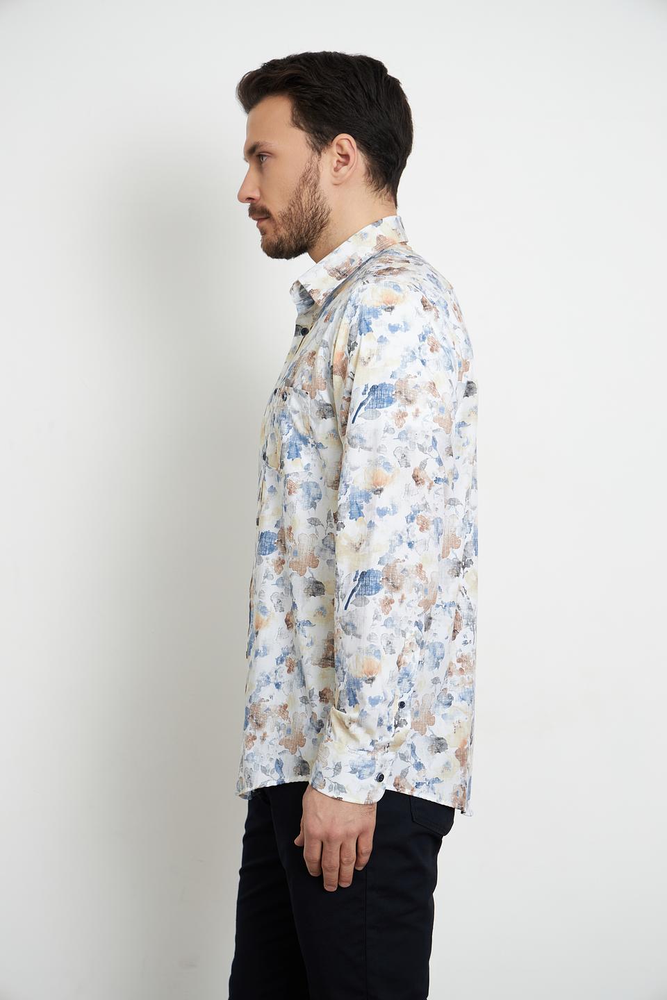 Рубашка Casa Moda с цветочным принтом