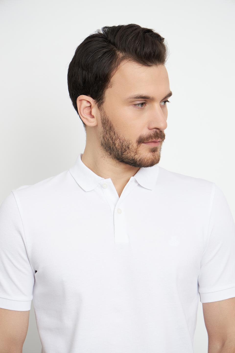 Поло Marc O Polo хлопковое белое