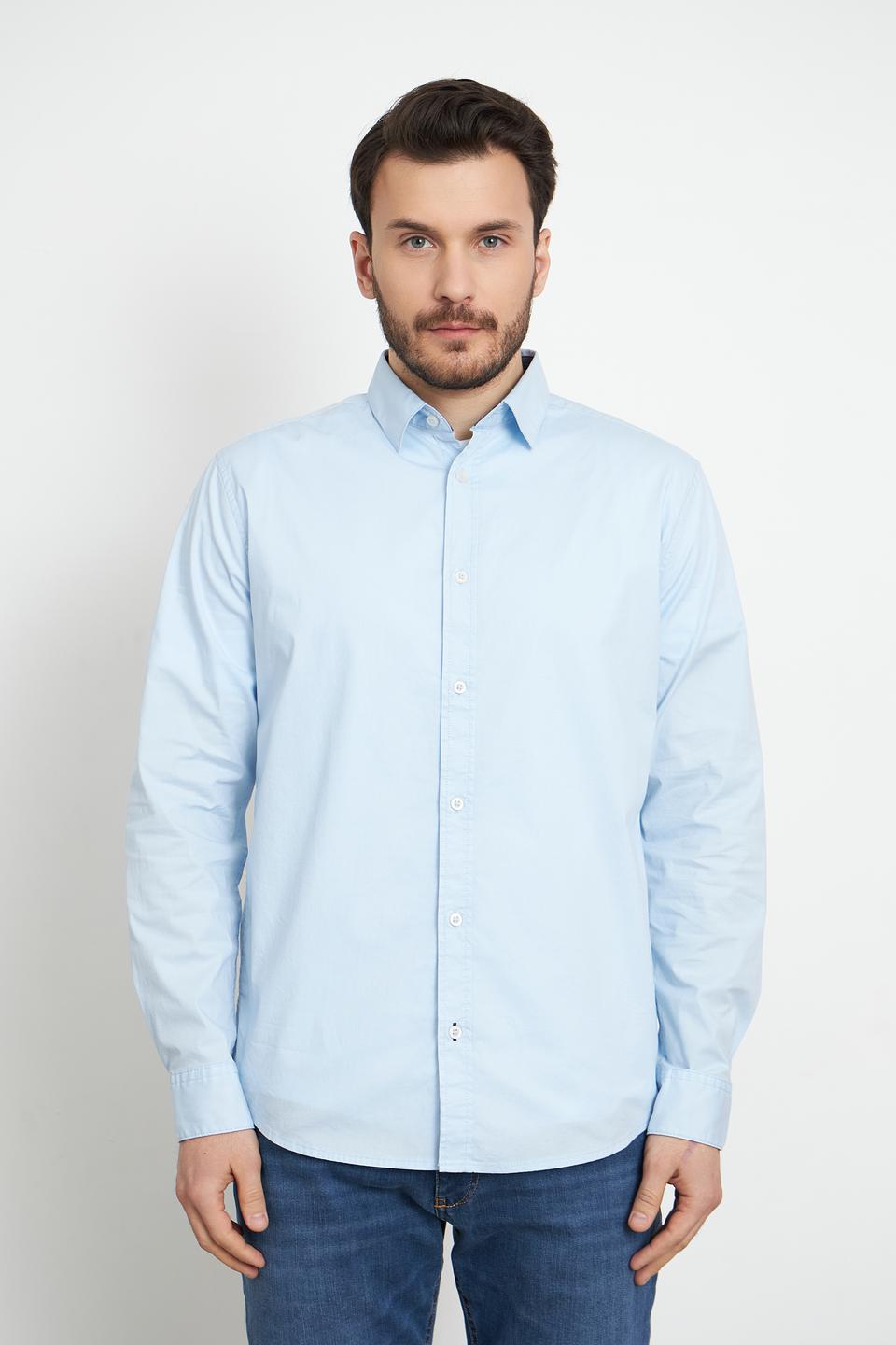 Рубашка Tom Tailor голубая