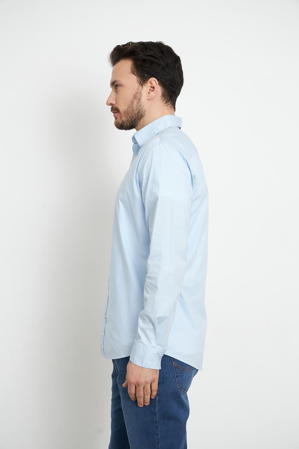 Рубашка Tom Tailor голубая